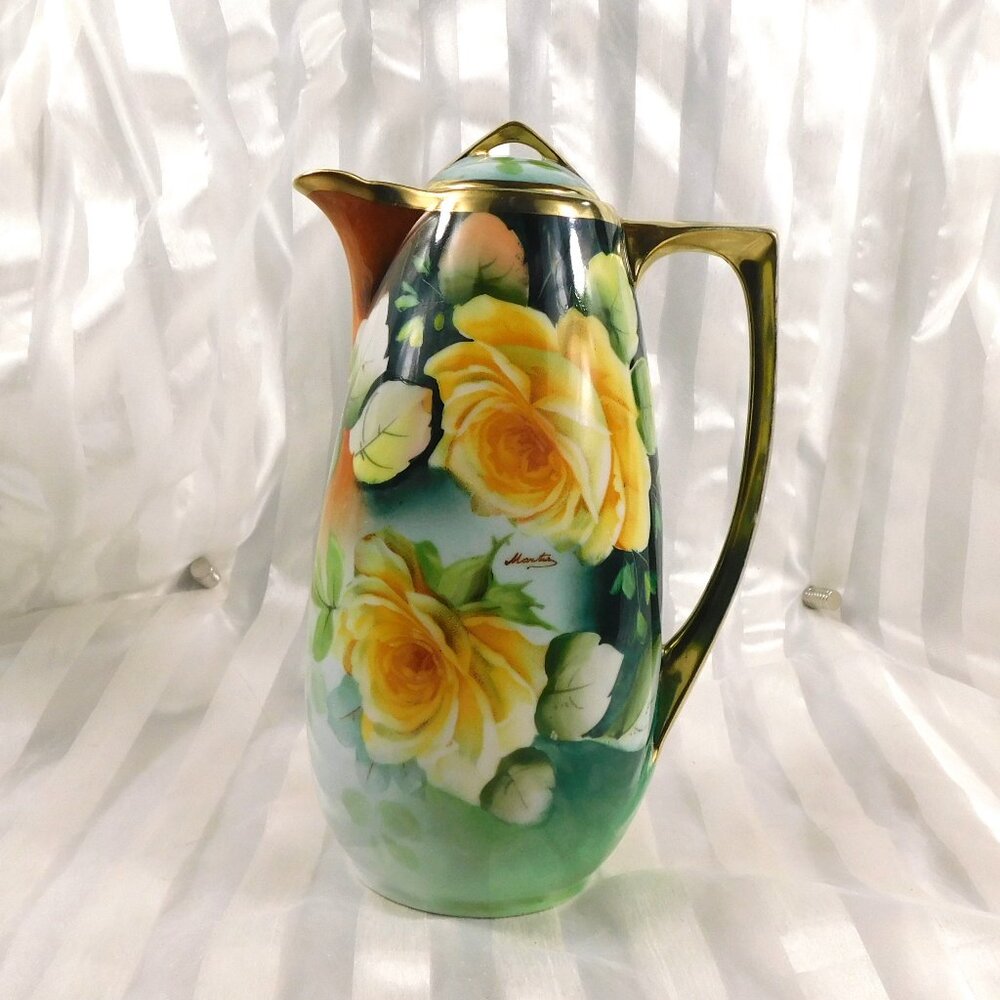 Royal Austria Hand Painted and Signed Coffee Pot # 27077